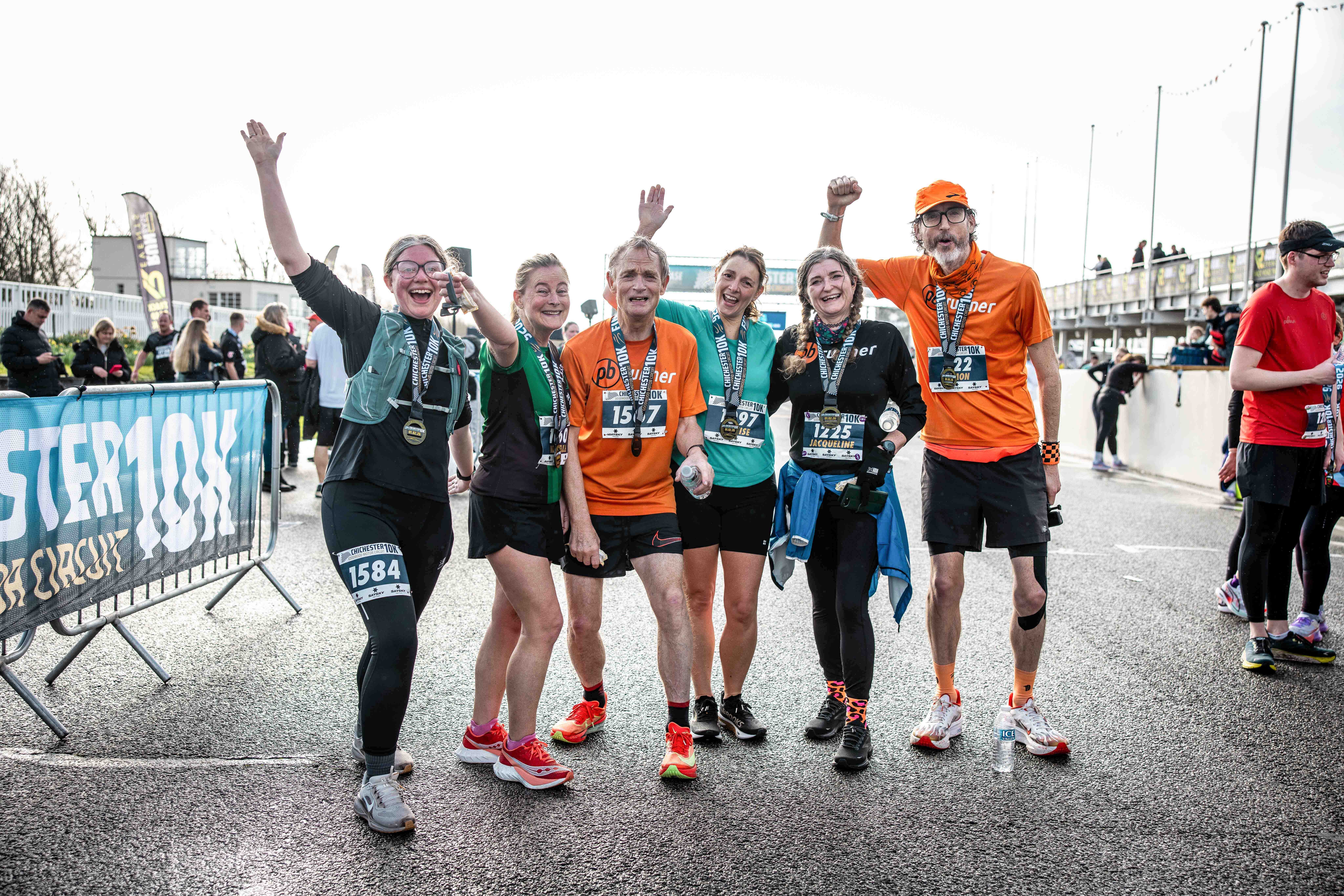 PB Runner runners at the Chichester 10K finish line
